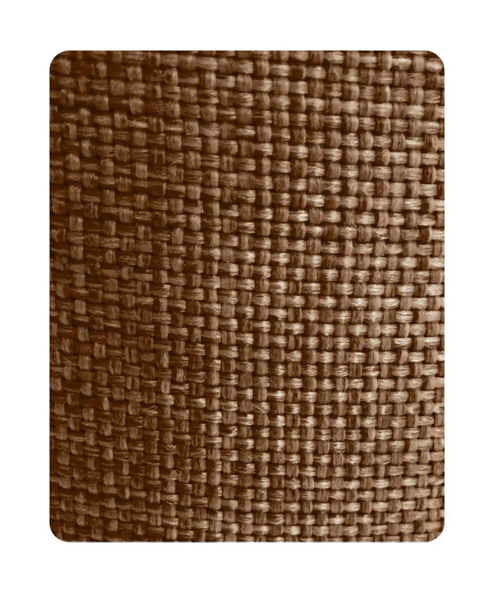 12"W x 9"H SLIP UNO FITTER Hard Back Empire Lamp Shade - Chocolate Burlap - Image 9