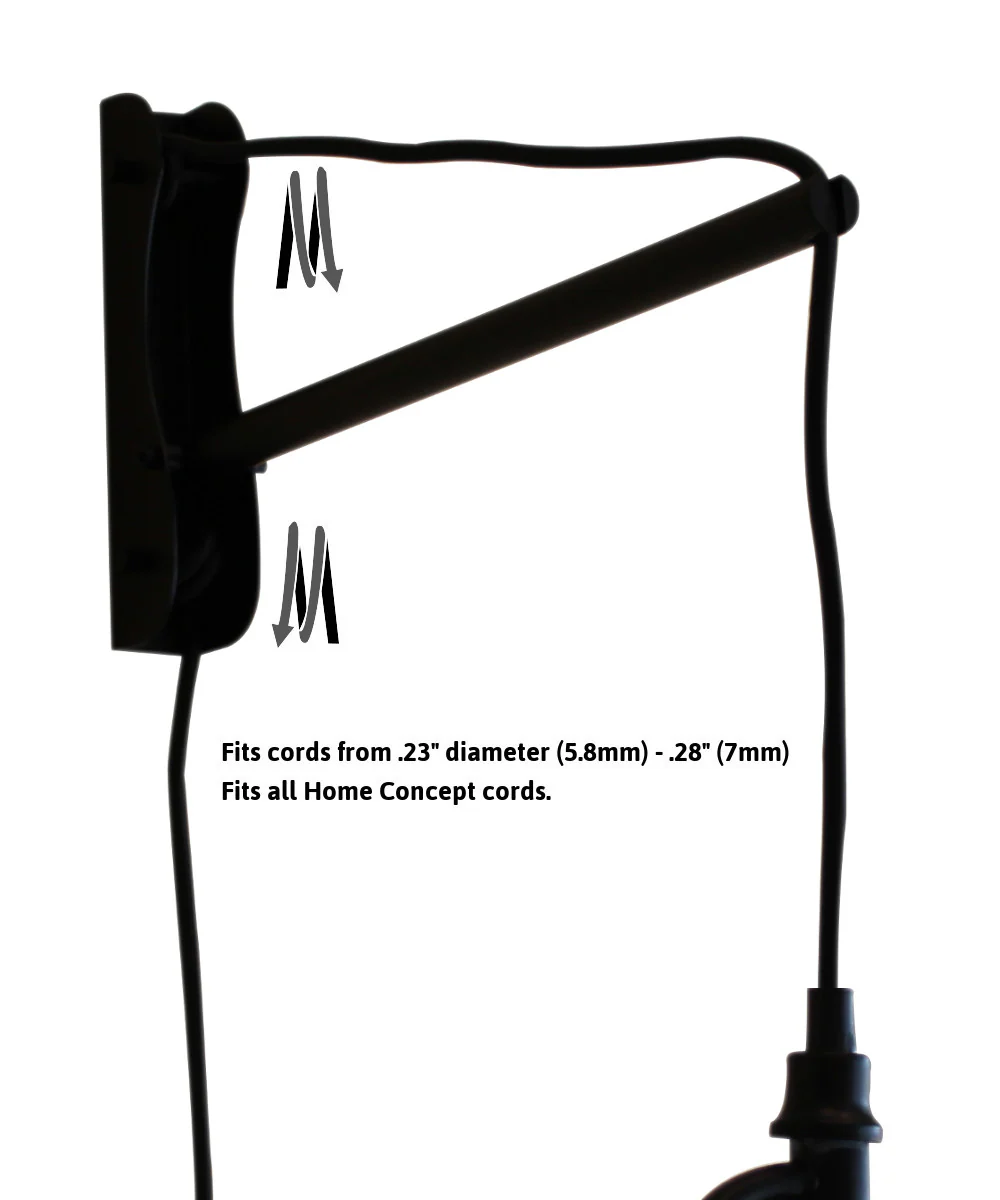 MAST Plug-In Wall Mount Pendant, 1 Light Black Cord/Arm, Island Paradise Blue Shade 18x18x10 - Image 5