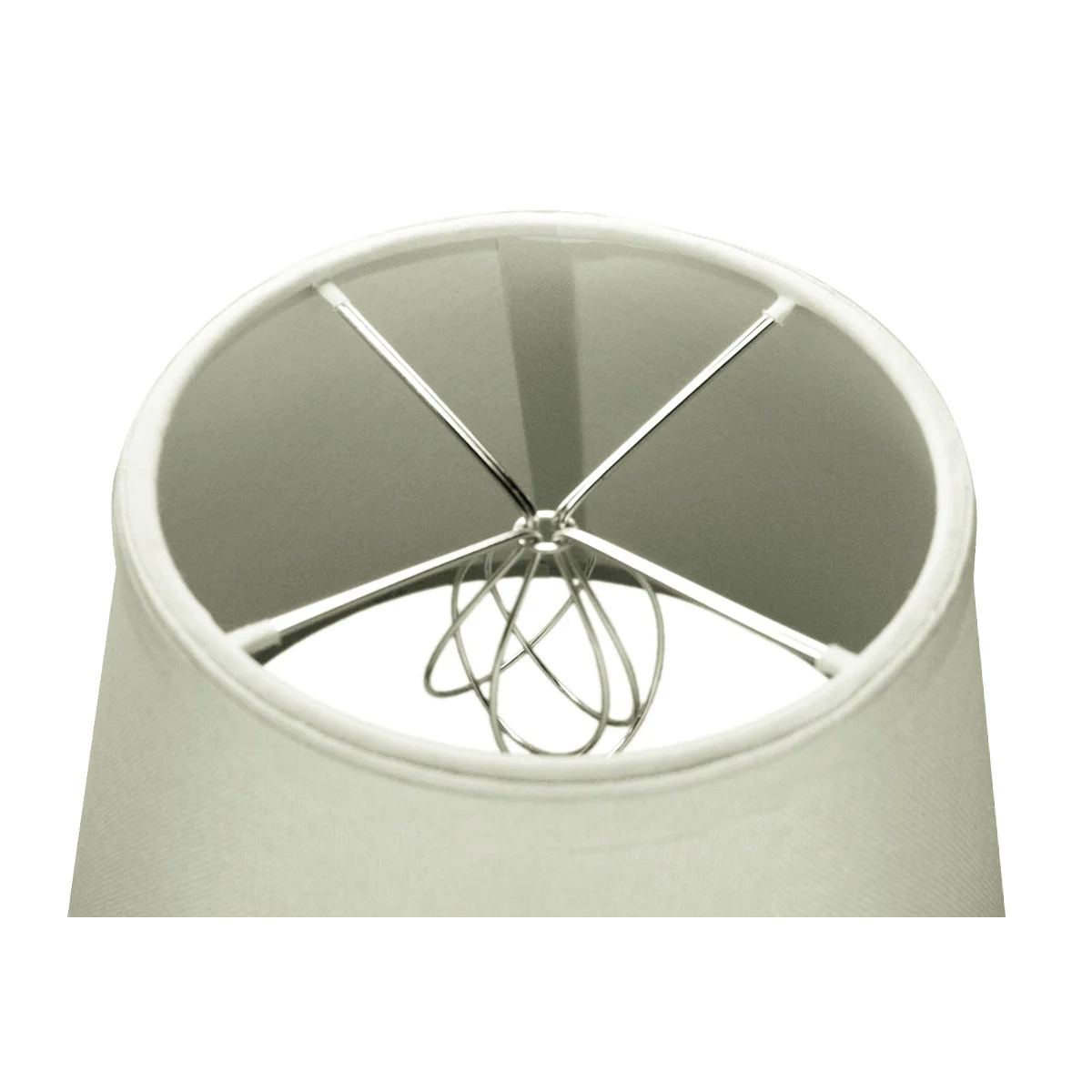 12"W x 9"H Light Oatmeal Empire Hardback Lampshade - Image 2