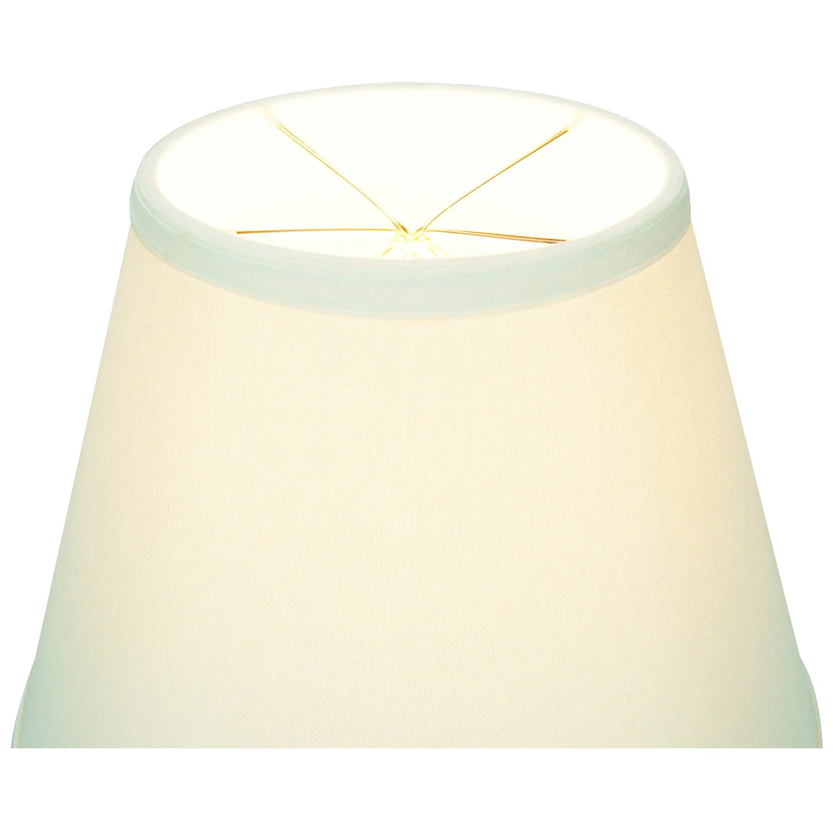 12"W x 9"H Light Oatmeal Empire Hardback Lampshade - Image 3