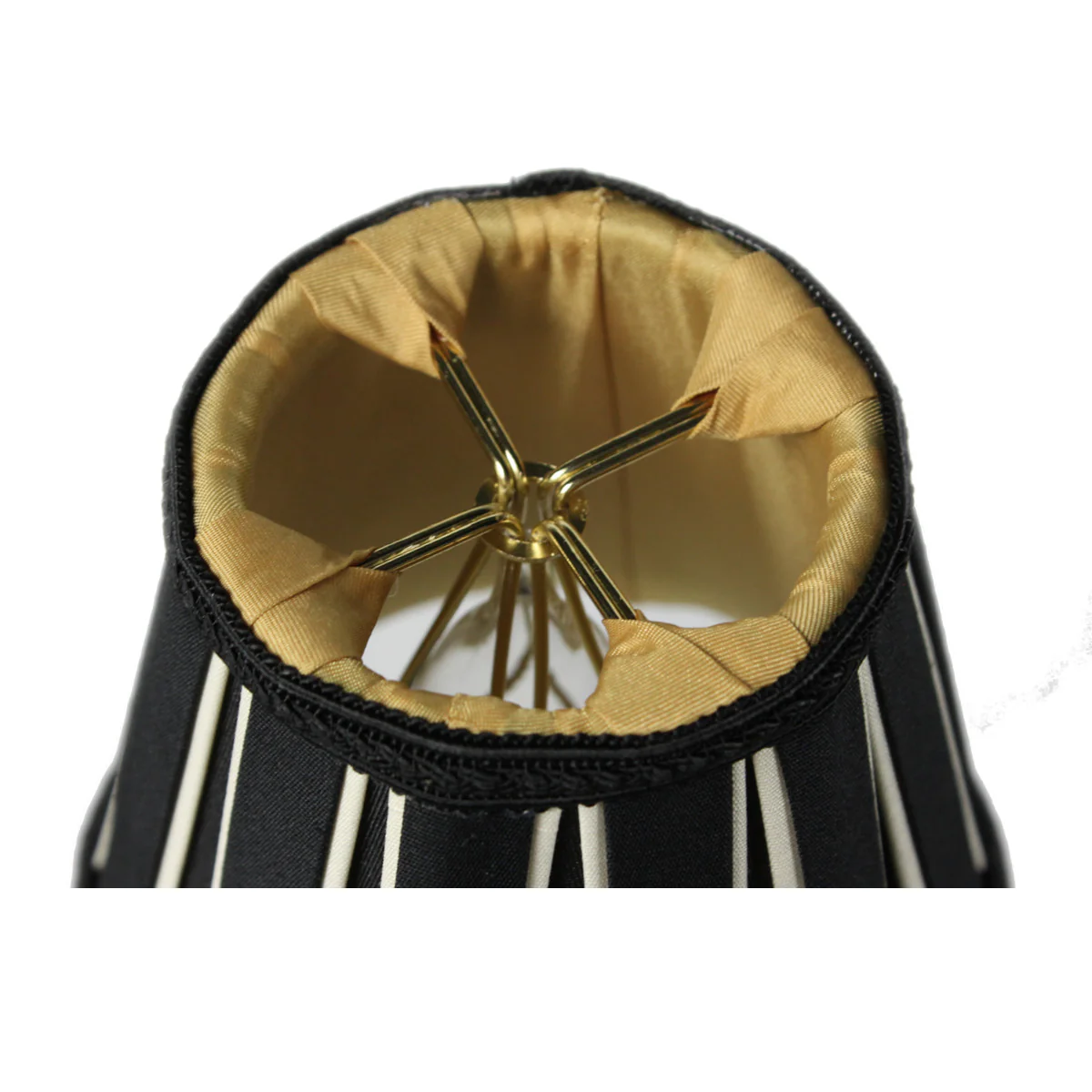 5"W x 5"H Set of 6 Black Eggshell Chandelier Clip-On Lampshade - Image 4