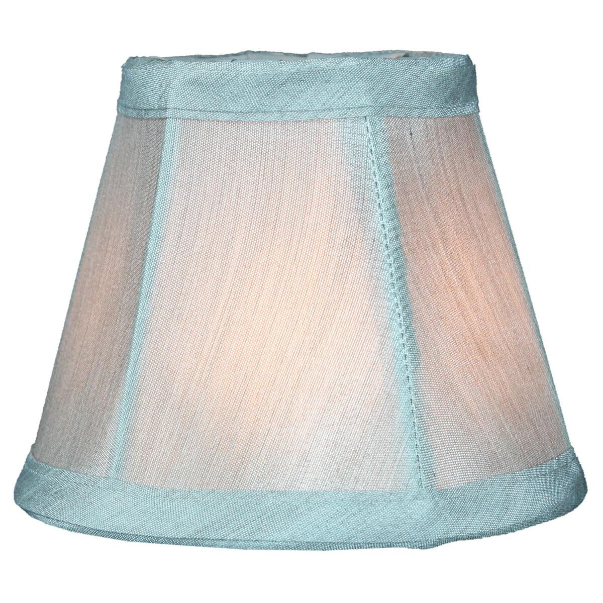 5"W x 4"H Set of 6 Gray Stretch Clip-On Candlelabra Clip-On Lamp shade - Image 7
