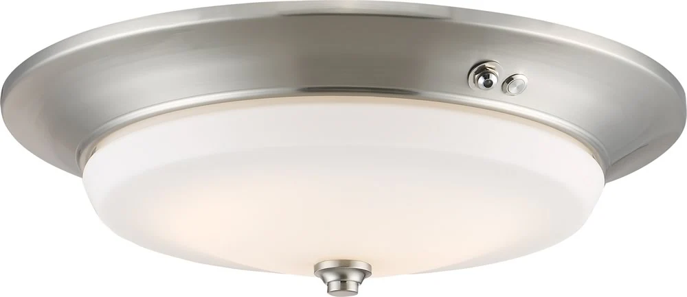 15"W 1-Light LED Brushed Nickel