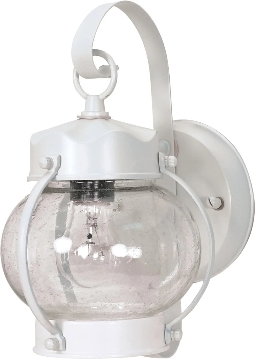 11"H 1-Light Outdoor White