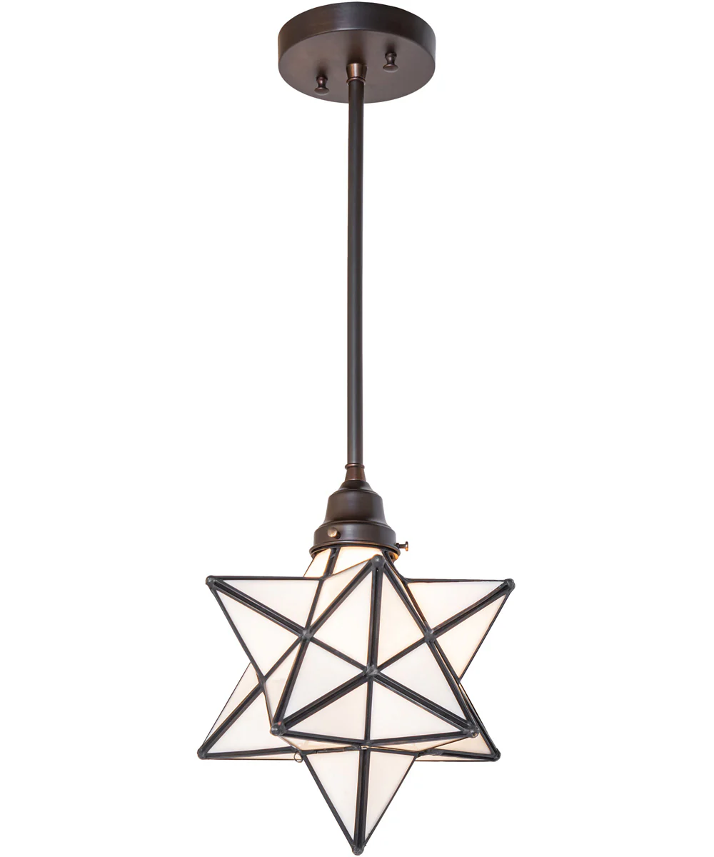 10" Wide Moravian Star Pendant