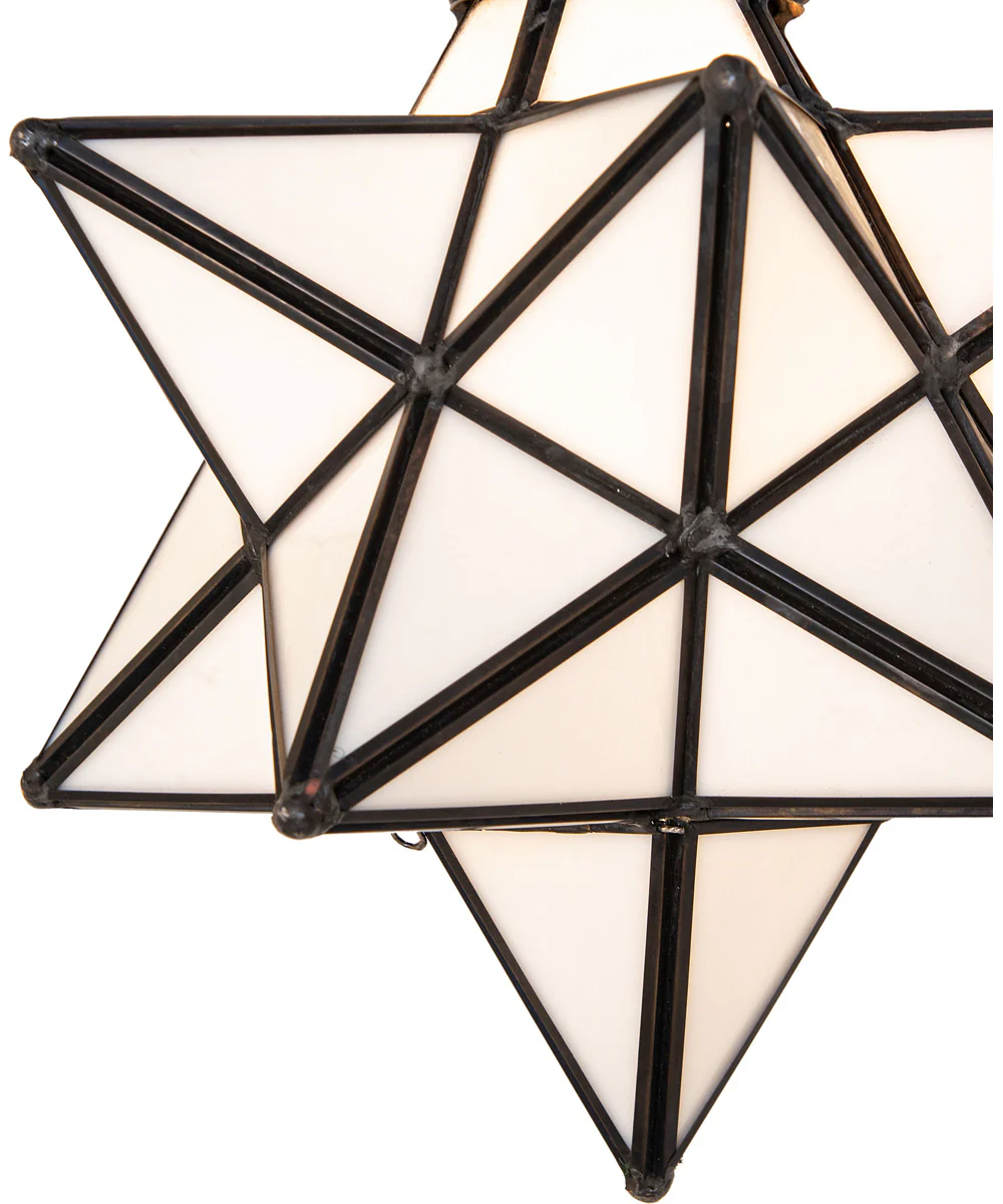 10" Wide Moravian Star Pendant - Image 7