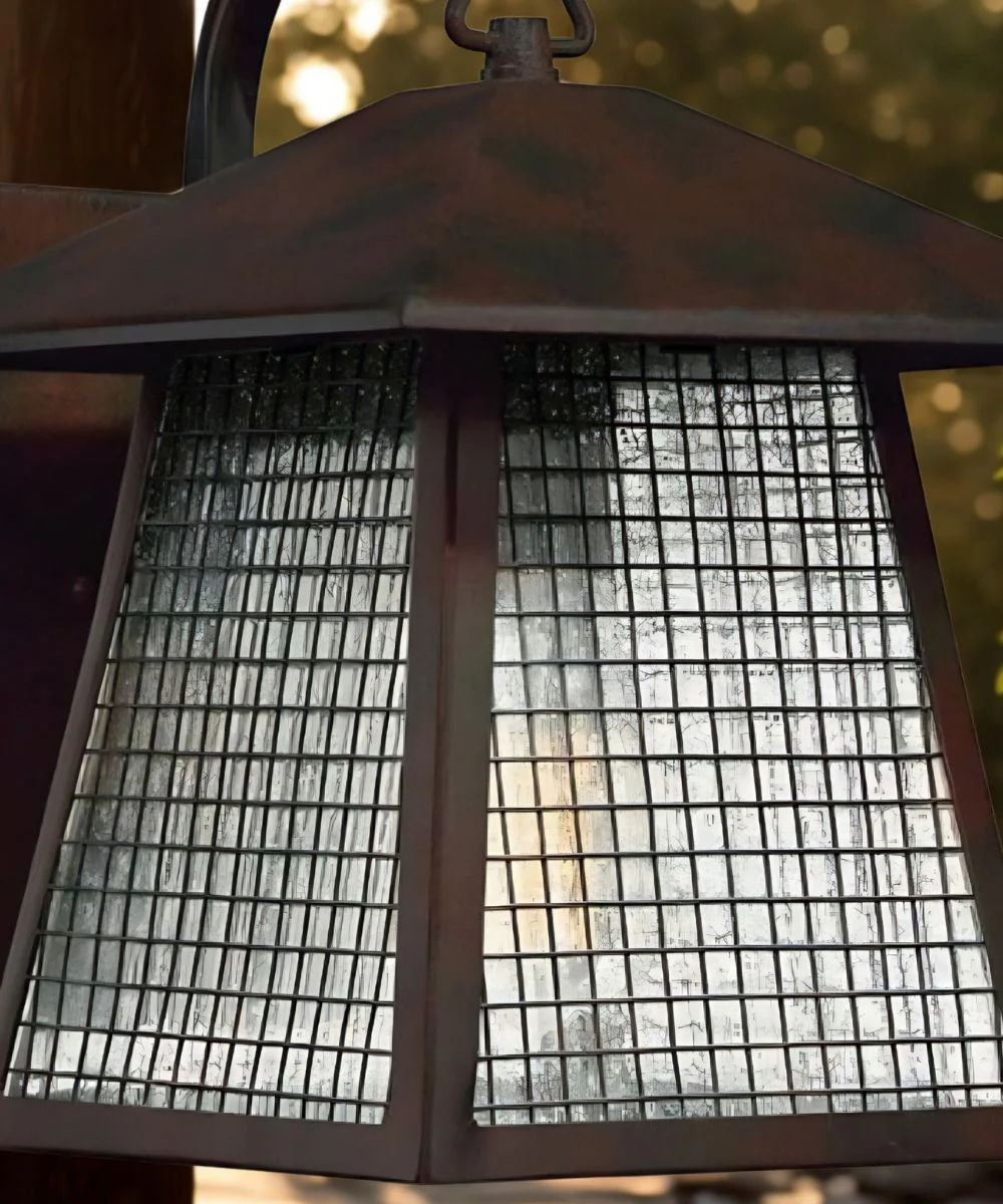 12" High, 1-Light Valiant Bronze Finish with Clear Seedy Glass Outdoor Wall Lantern - Image 4