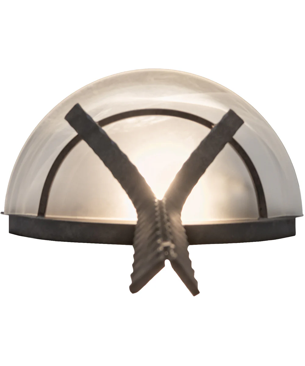 12" Wide Rustic Range Wall Sconce - Image 7
