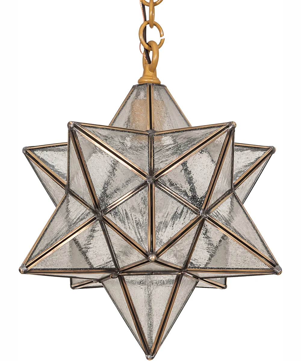 12" Wide Moravian Star Pendant - Image 3