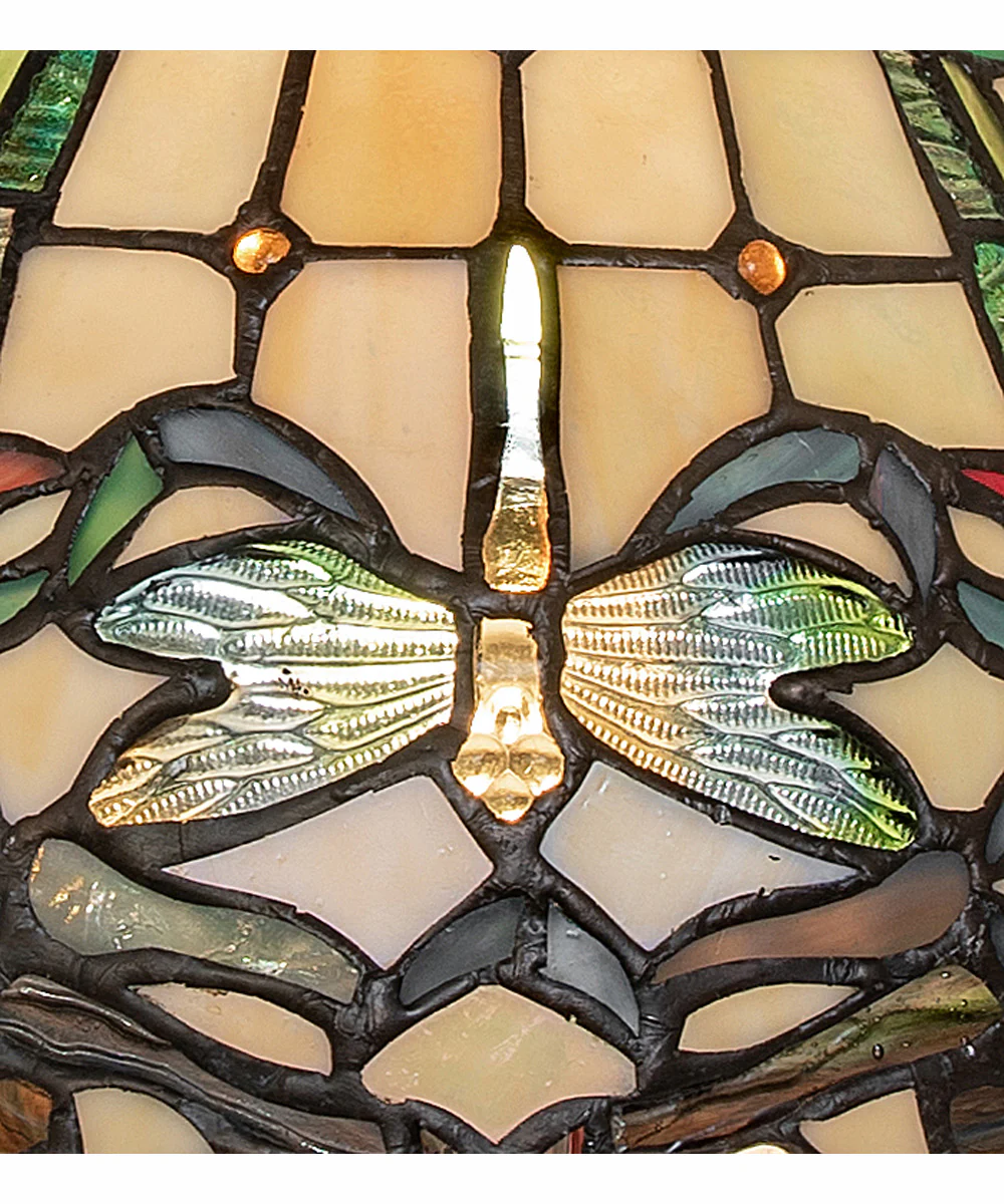 12" Wide Tiffany Dragonfly Pendant - Image 8