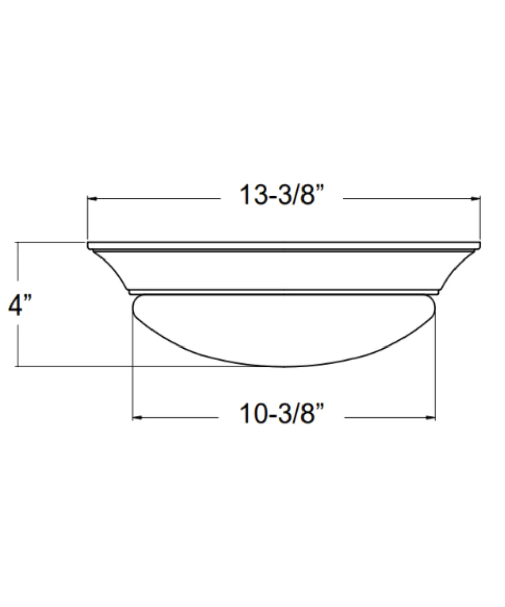 13"w 1-Light LED Flush Mount Ceiling Light Fixture Brushed Nickel Finish by RP Lighting - Image 8