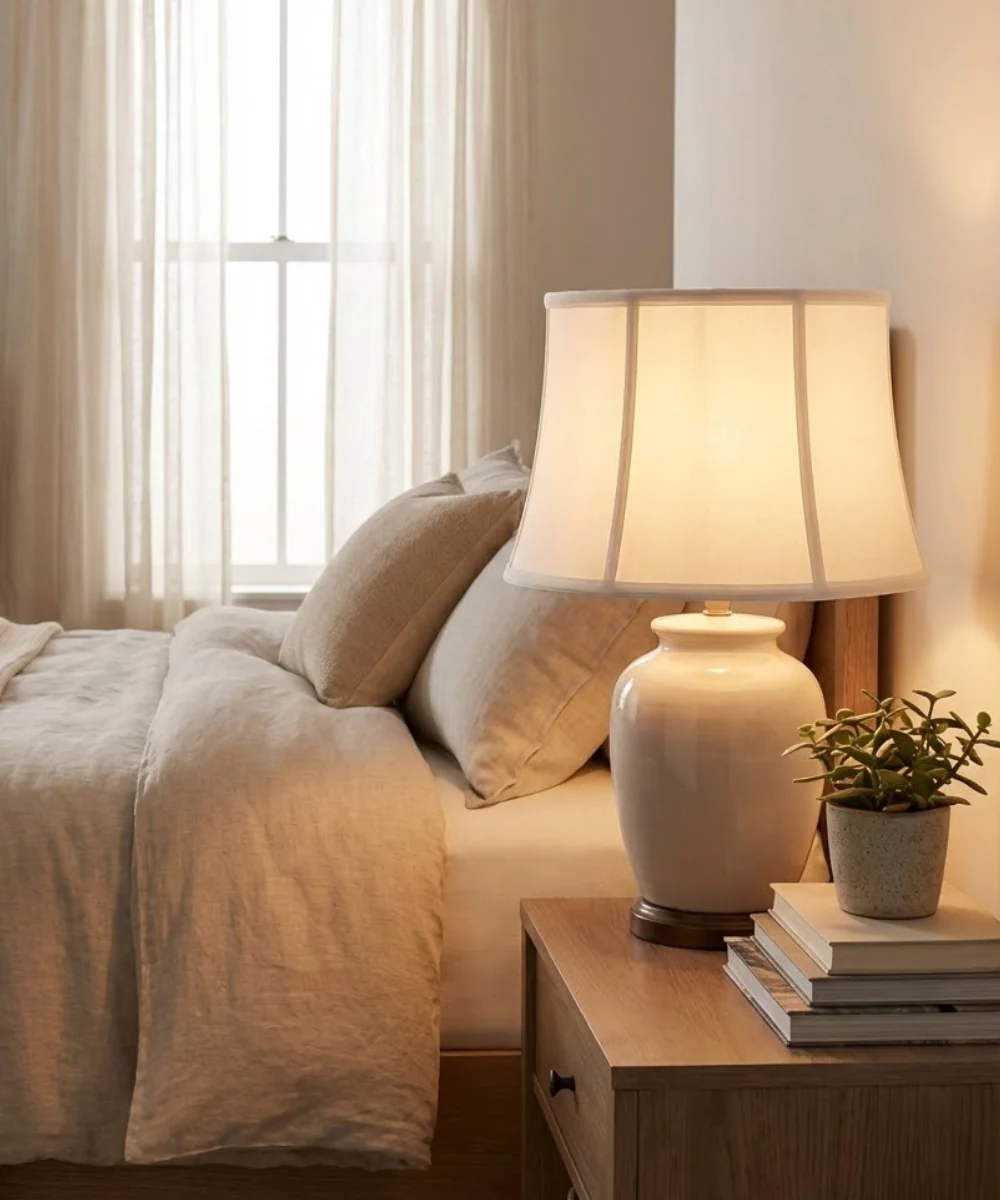 13x16x11 Ivory Shadow Soft Back Modified Bell Lampshade - Image 2