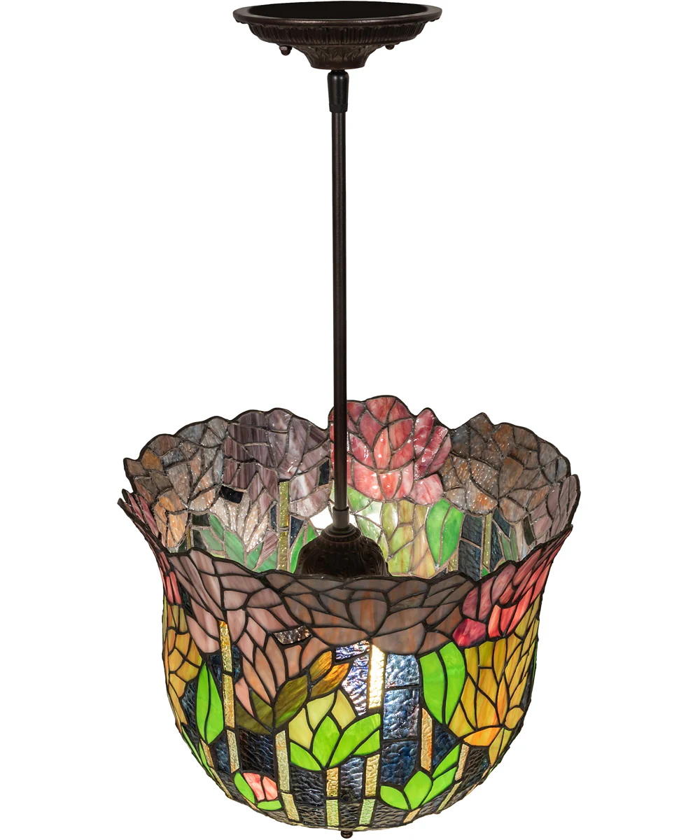 14" Wide Tiffany Honey Locust Pendant - Image 5