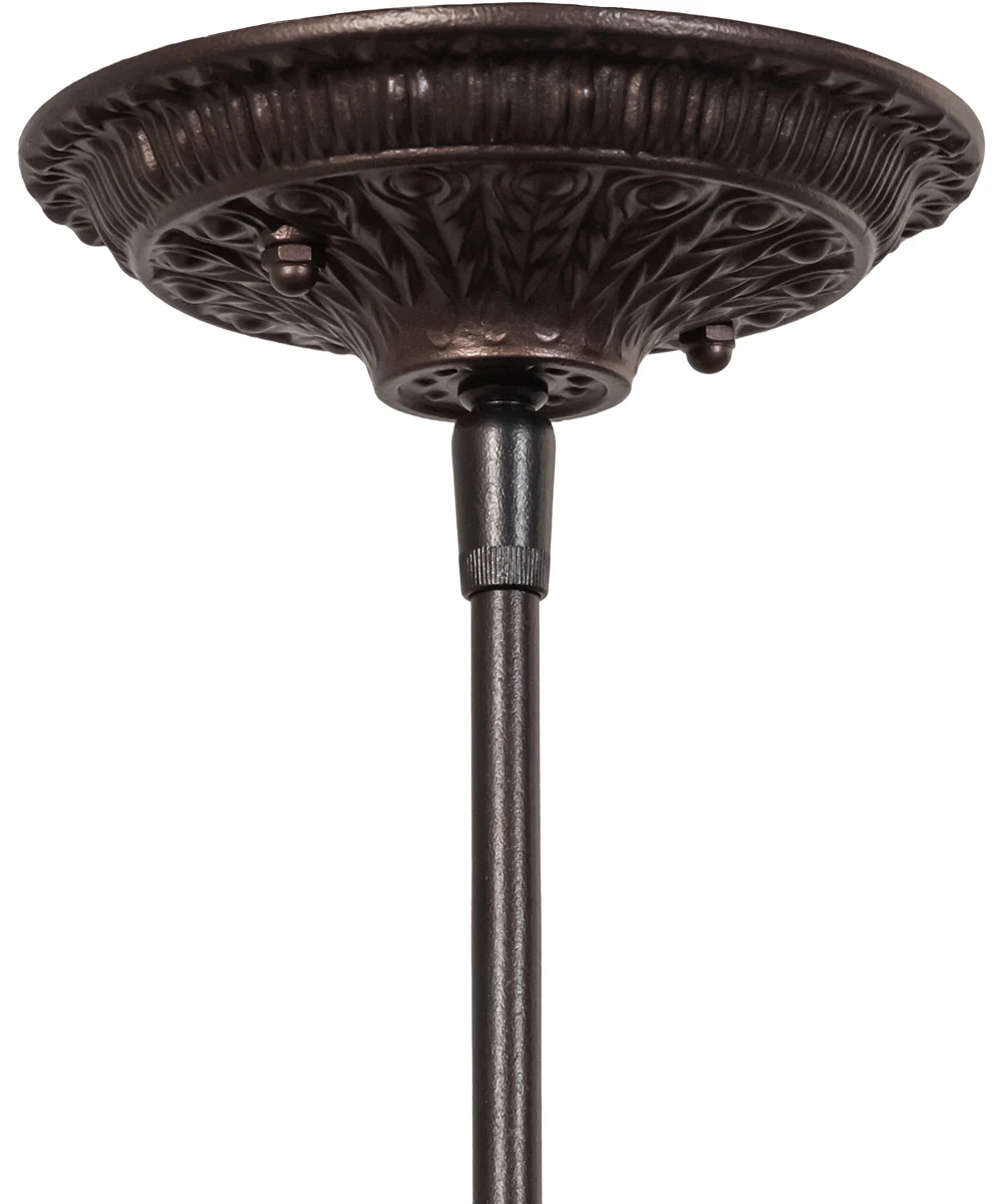 14" Wide Tiffany Honey Locust Pendant - Image 8