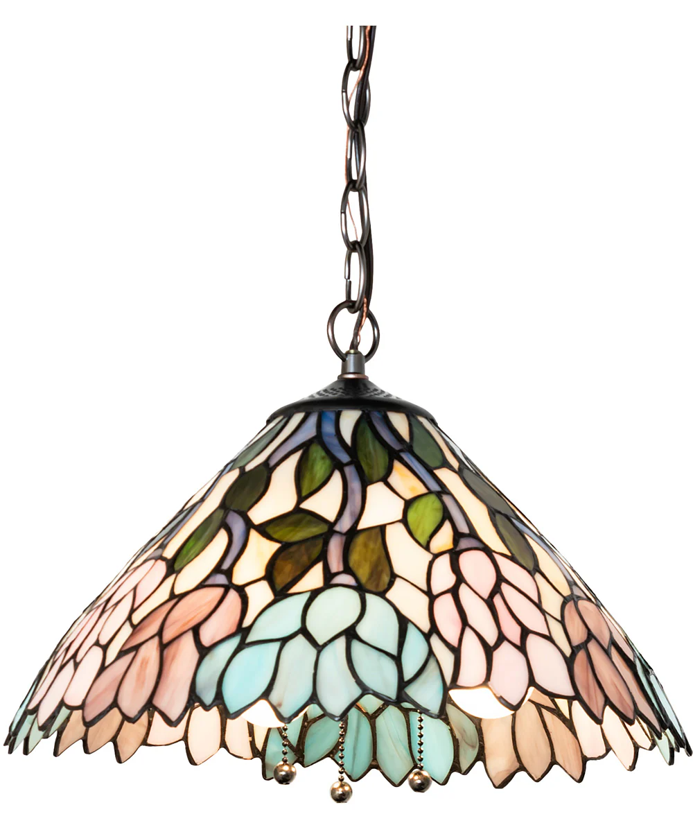 14" Wide Wisteria Pendant