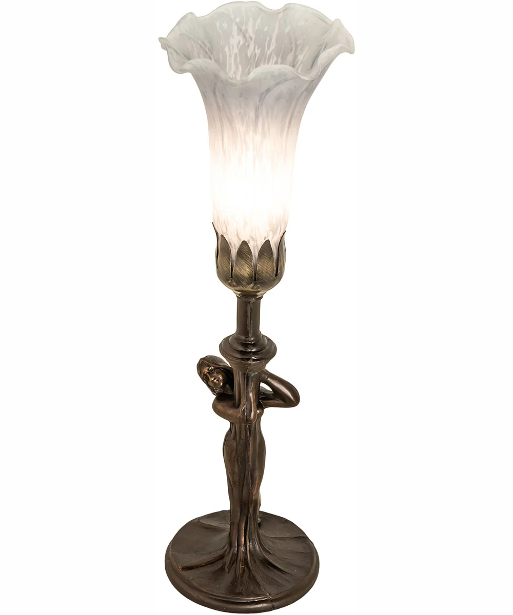 15" High Gray Nouveau Lady Accent Lamp - Image 2