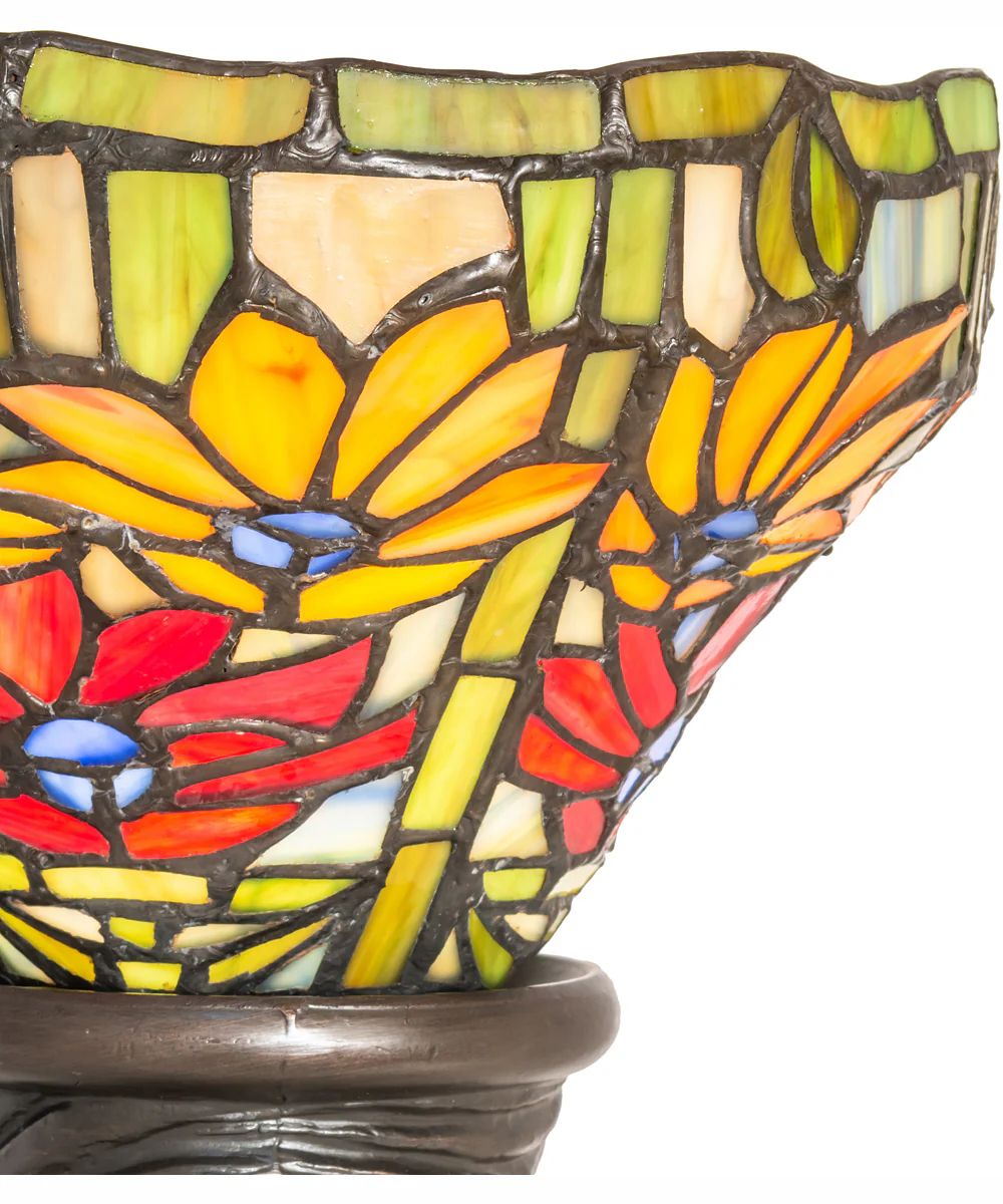 15" High Tiffany Poinsettia Mini Lamp - Image 4