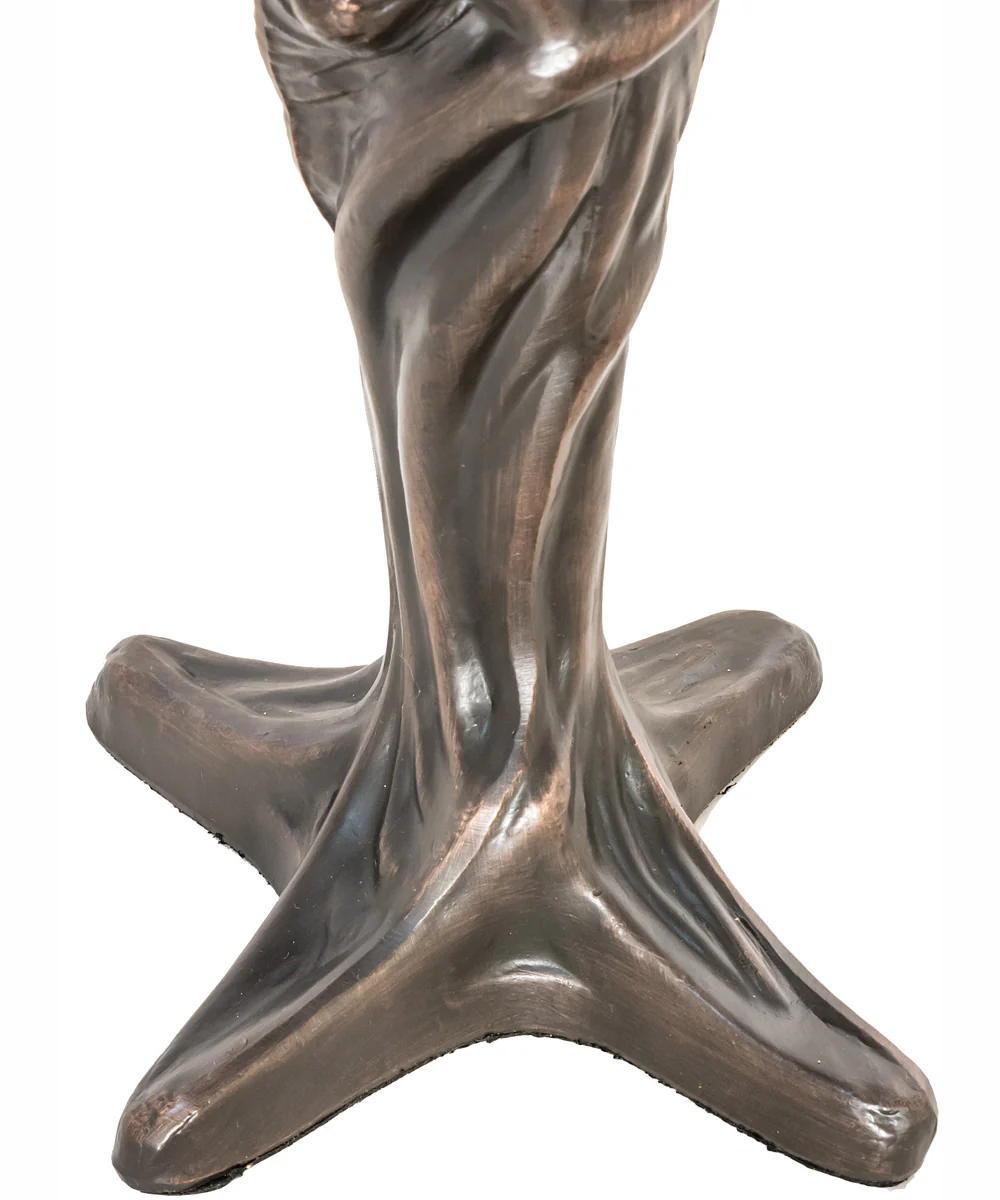 15" High Tiffany Poinsettia Mini Lamp - Image 6