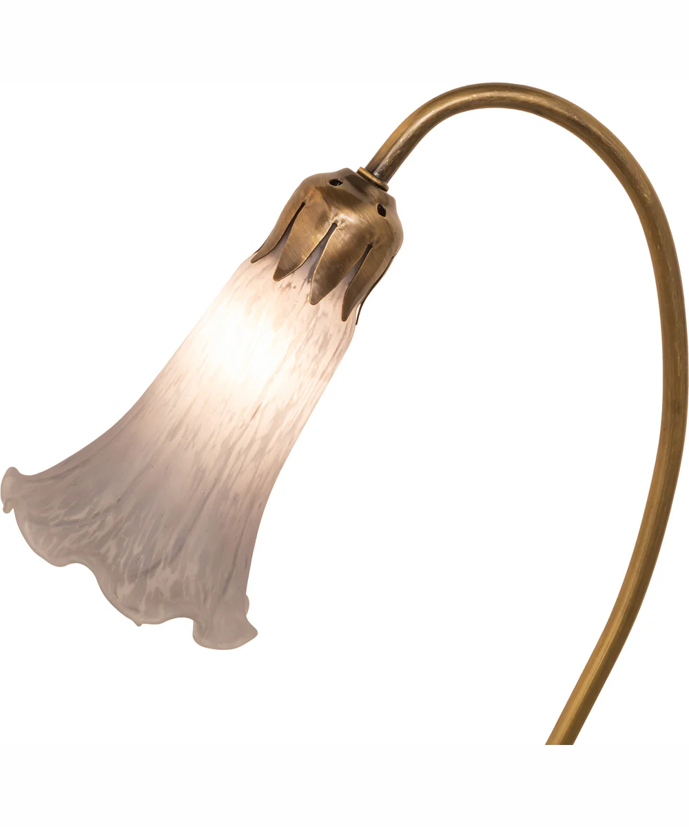 16" High Gray Tiffany Pond Lily Accent Lamp - Image 8