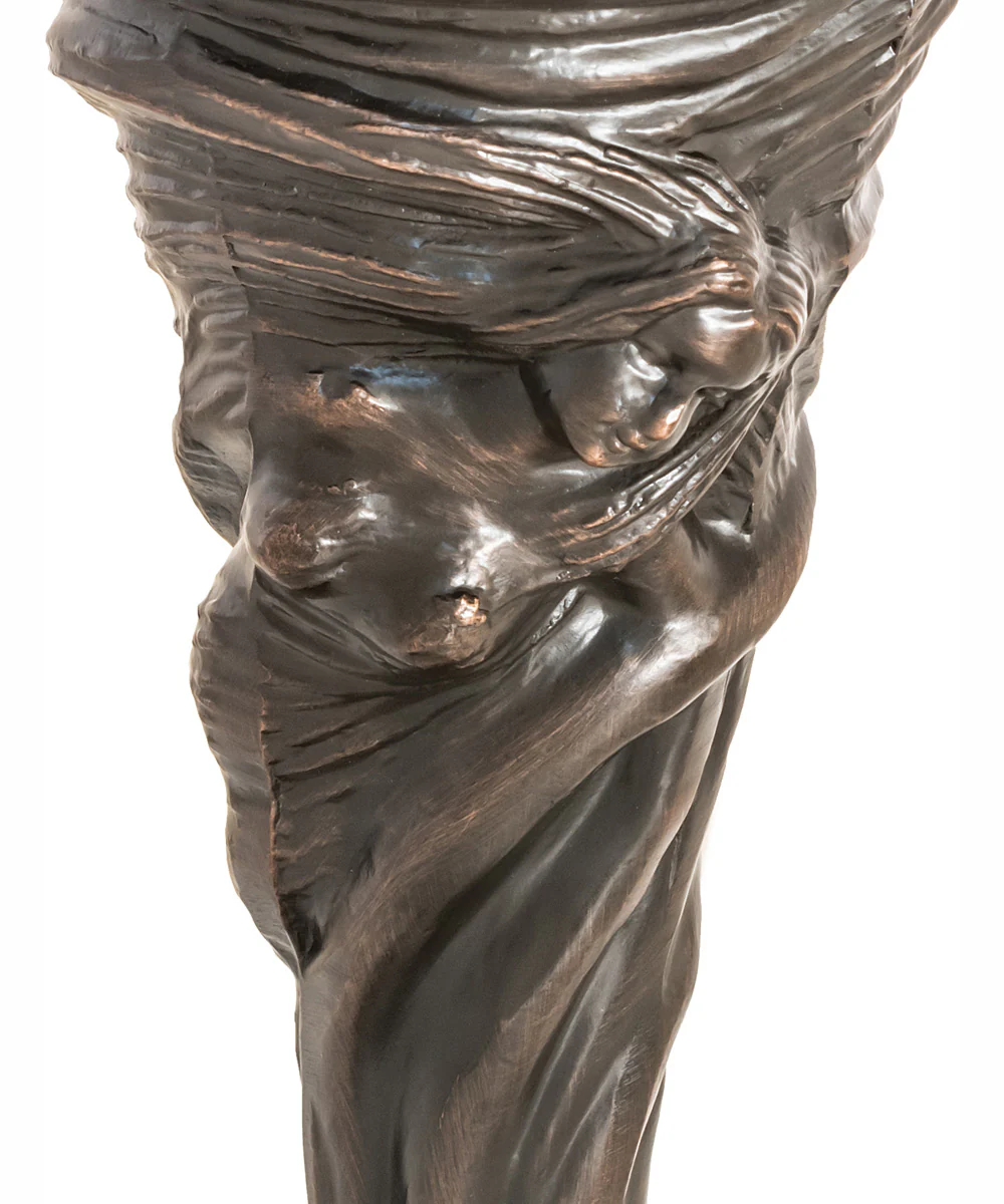16" High Tiffany Peacock Feather Mini Lamp - Image 9