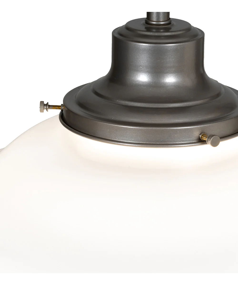 16" Wide Revival Schoolhouse Traditional Globe Semi-Flushmount - Image 7