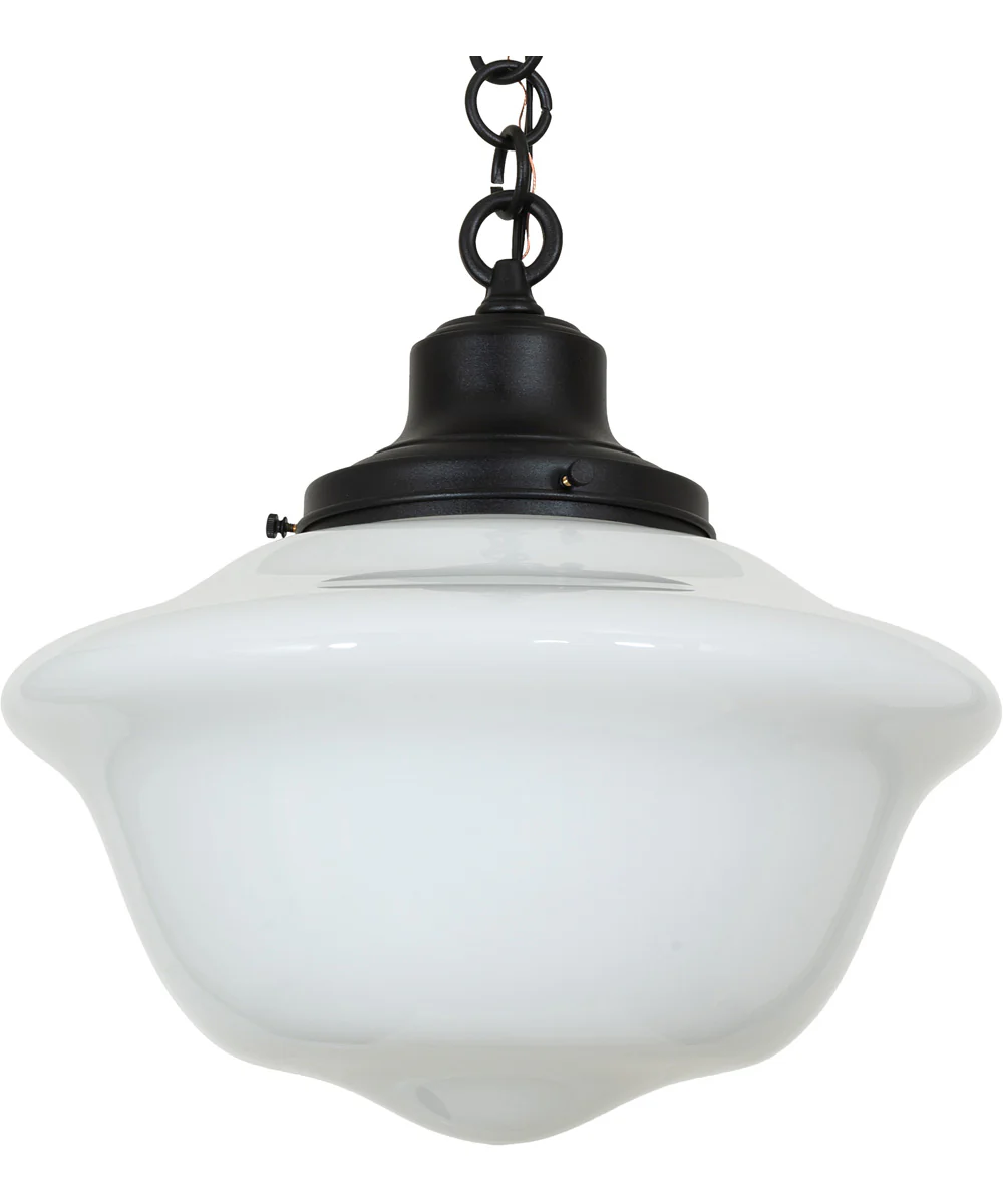16" Wide Revival Schoolhouse W/Traditional Globe Pendant - Image 2