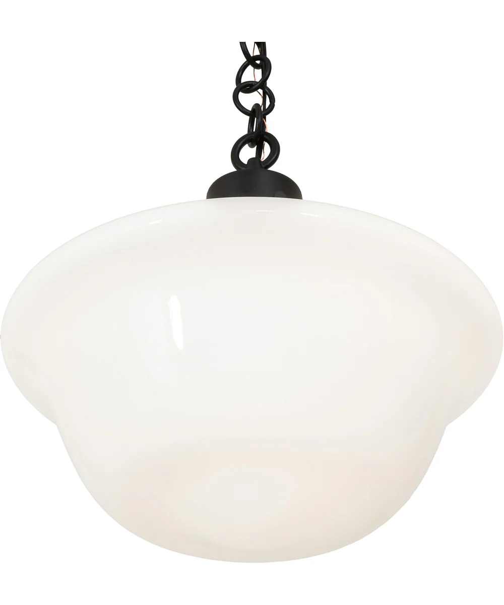 16" Wide Revival Schoolhouse W/Traditional Globe Pendant - Image 4