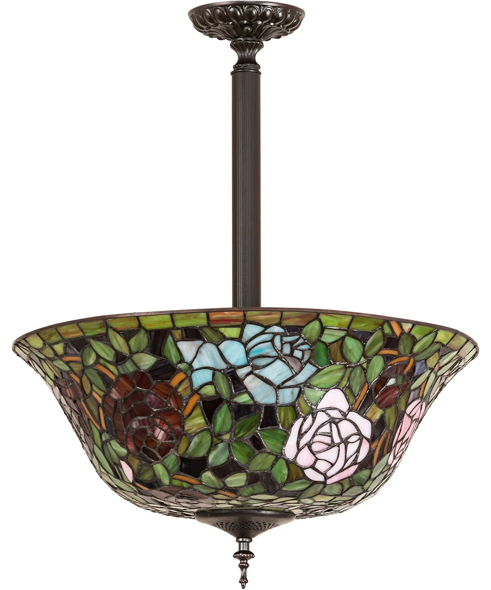 16" Wide Tiffany Rosebush Pendant - Image 2
