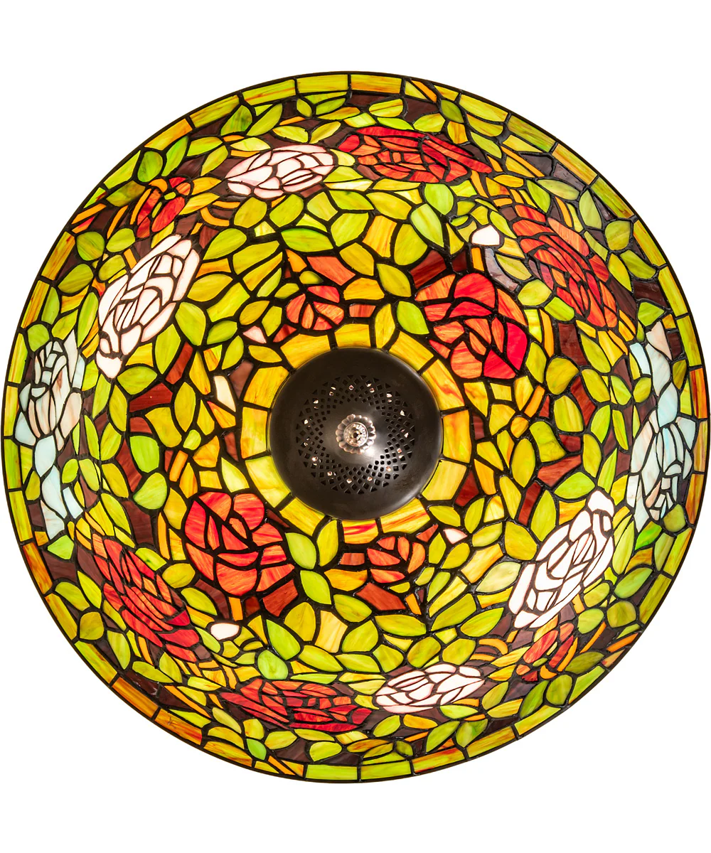 16" Wide Tiffany Rosebush Pendant - Image 6
