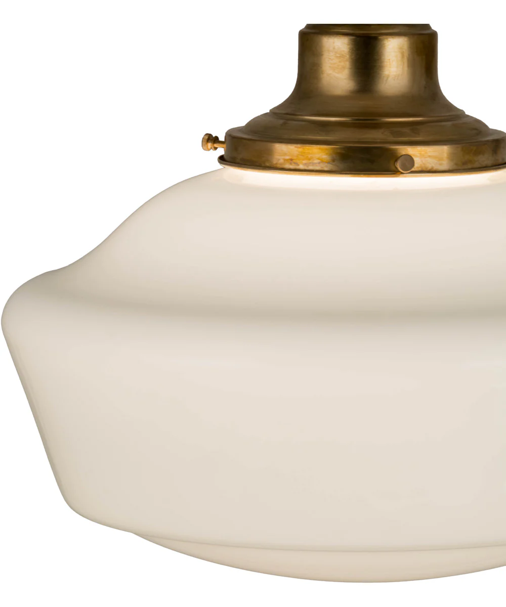 16" Revival Schoolhouse W/Traditional Globe Pendant - Image 6