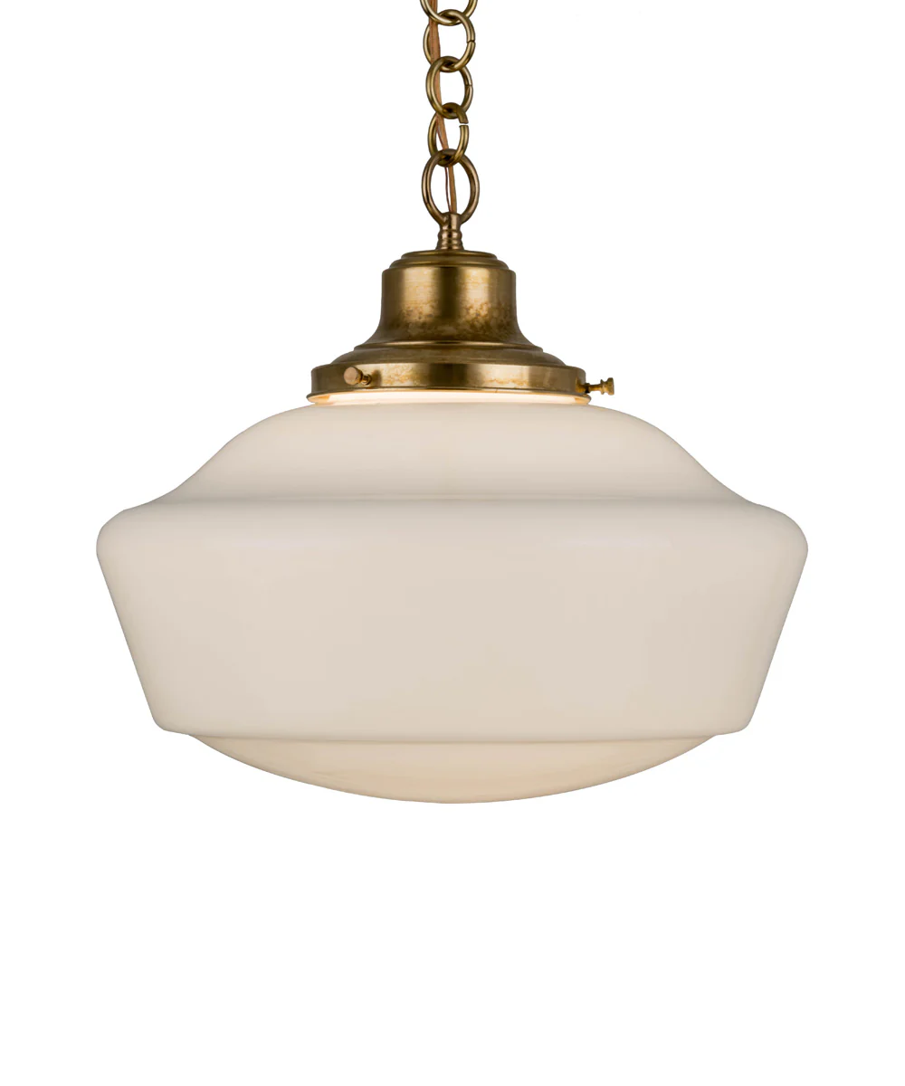 16" Revival Schoolhouse W/Traditional Globe Pendant - Image 9