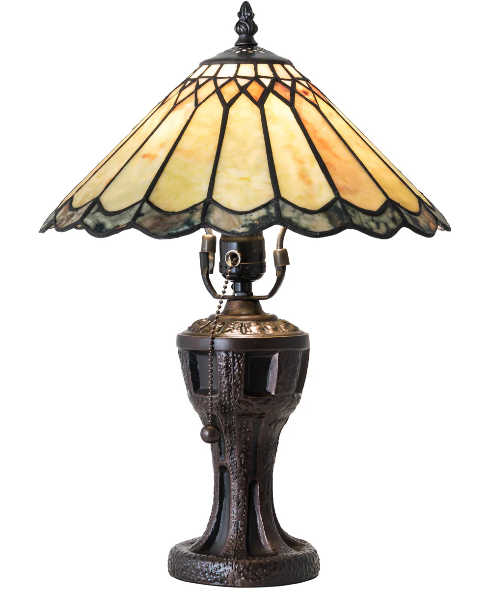 17" High Carousel Jadestone Table Lamp - Image 7