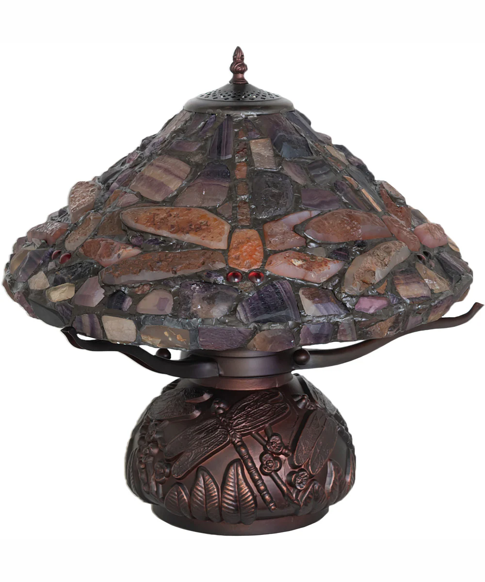 17" High Dragonfly Agata Table Lamp - Image 3