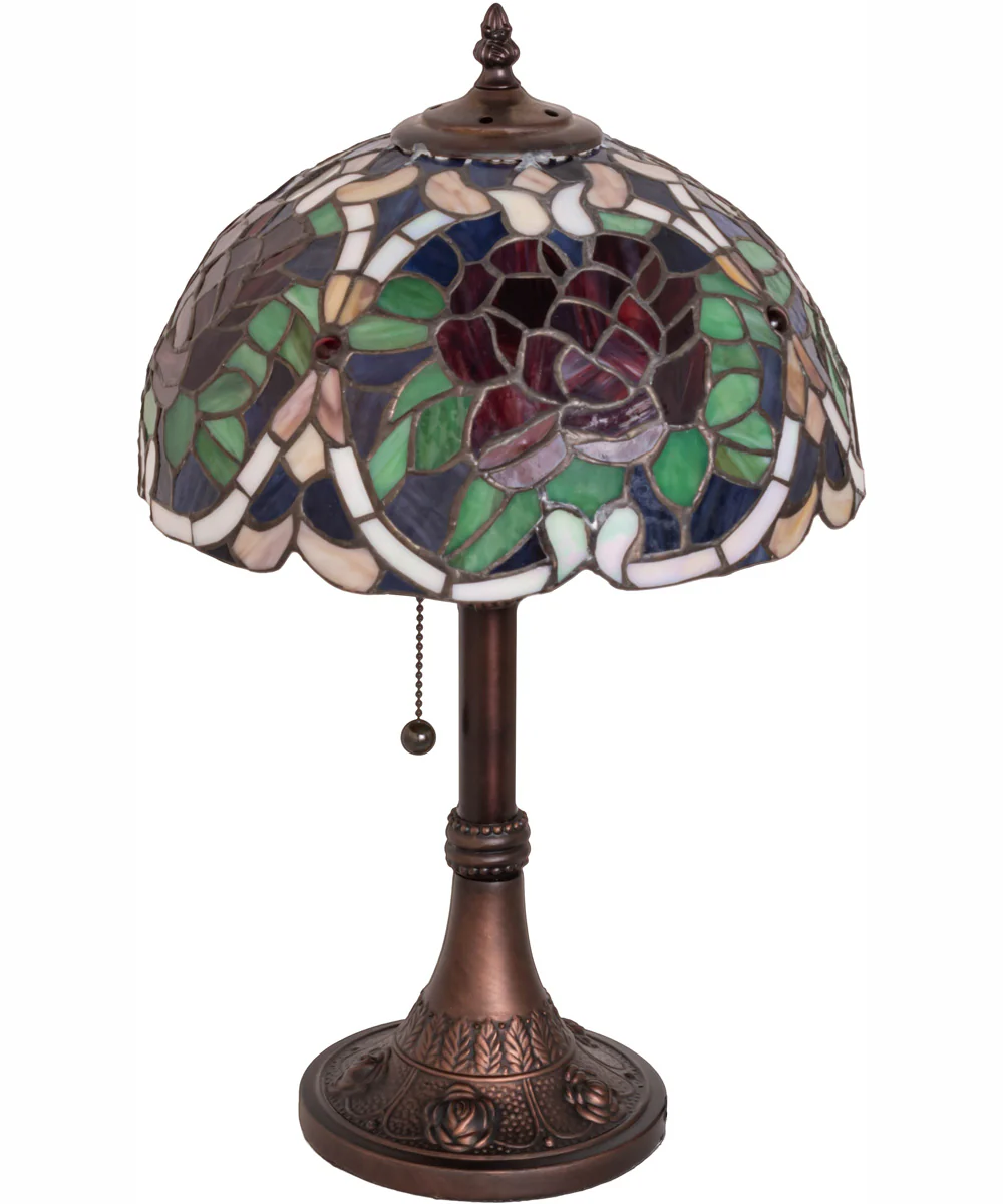 17" High Renaissance Rose Accent Lamp - Image 3