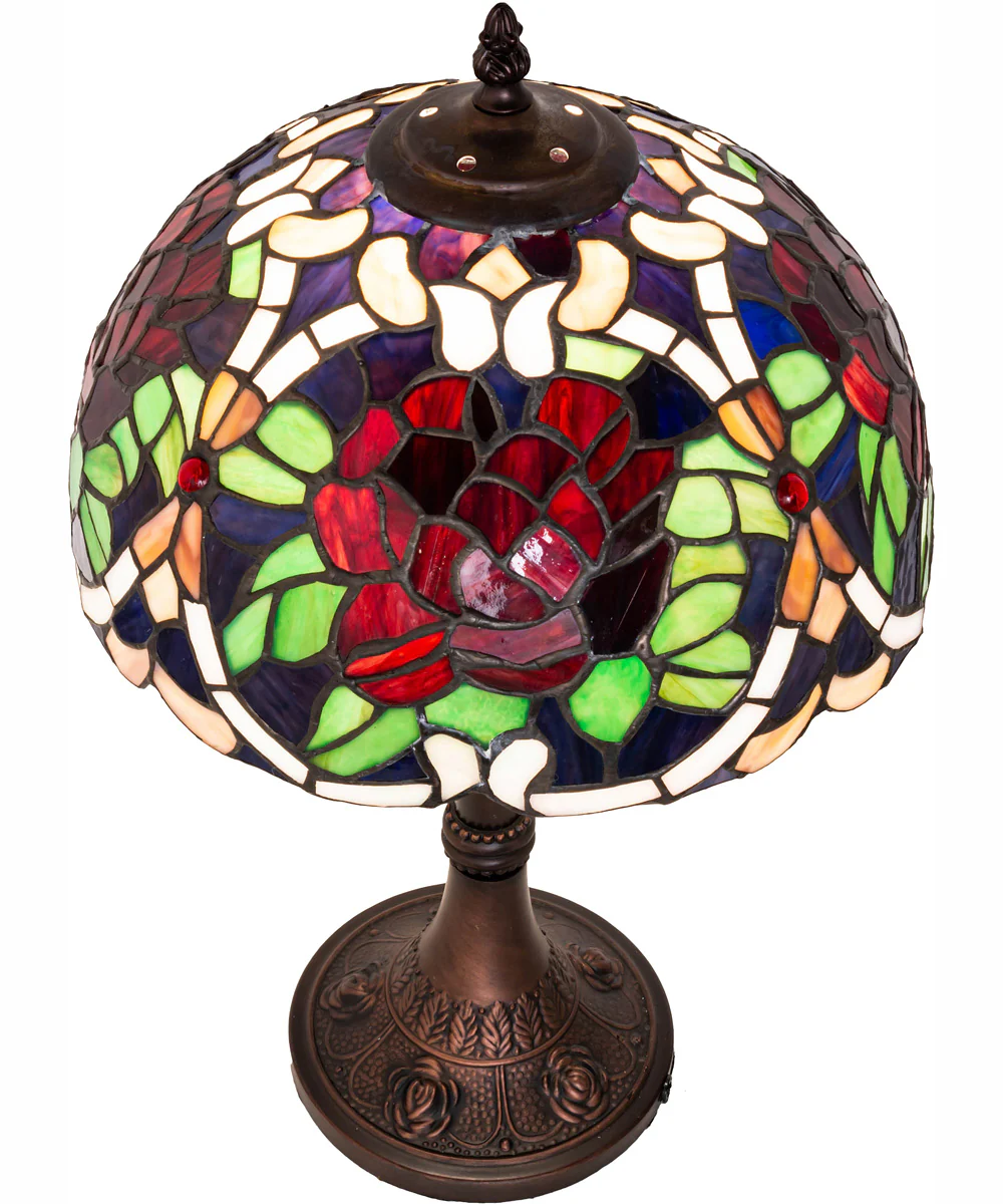 17" High Renaissance Rose Accent Lamp - Image 4