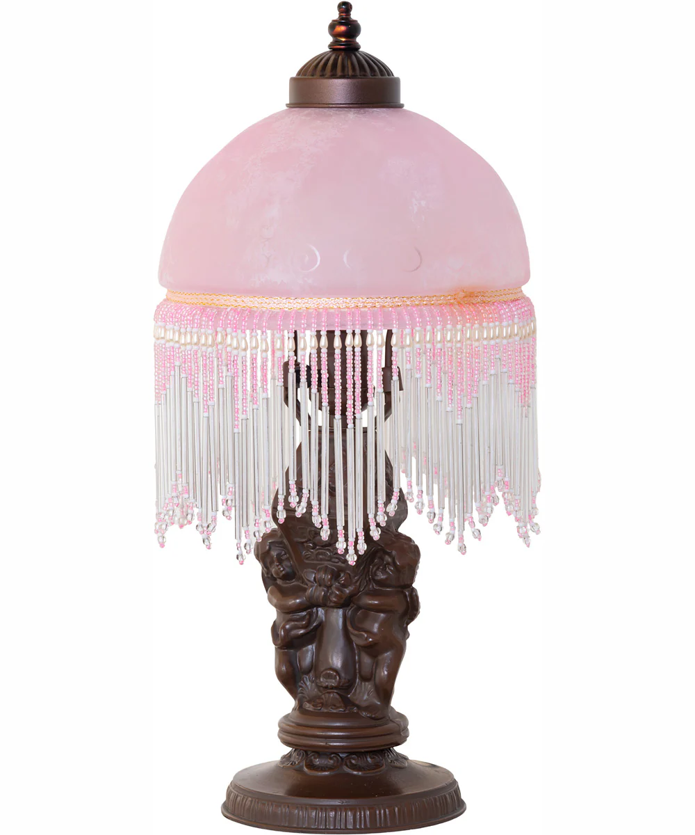 17" High Roussillon Cherub With Lantern Mini Lamp - Image 3