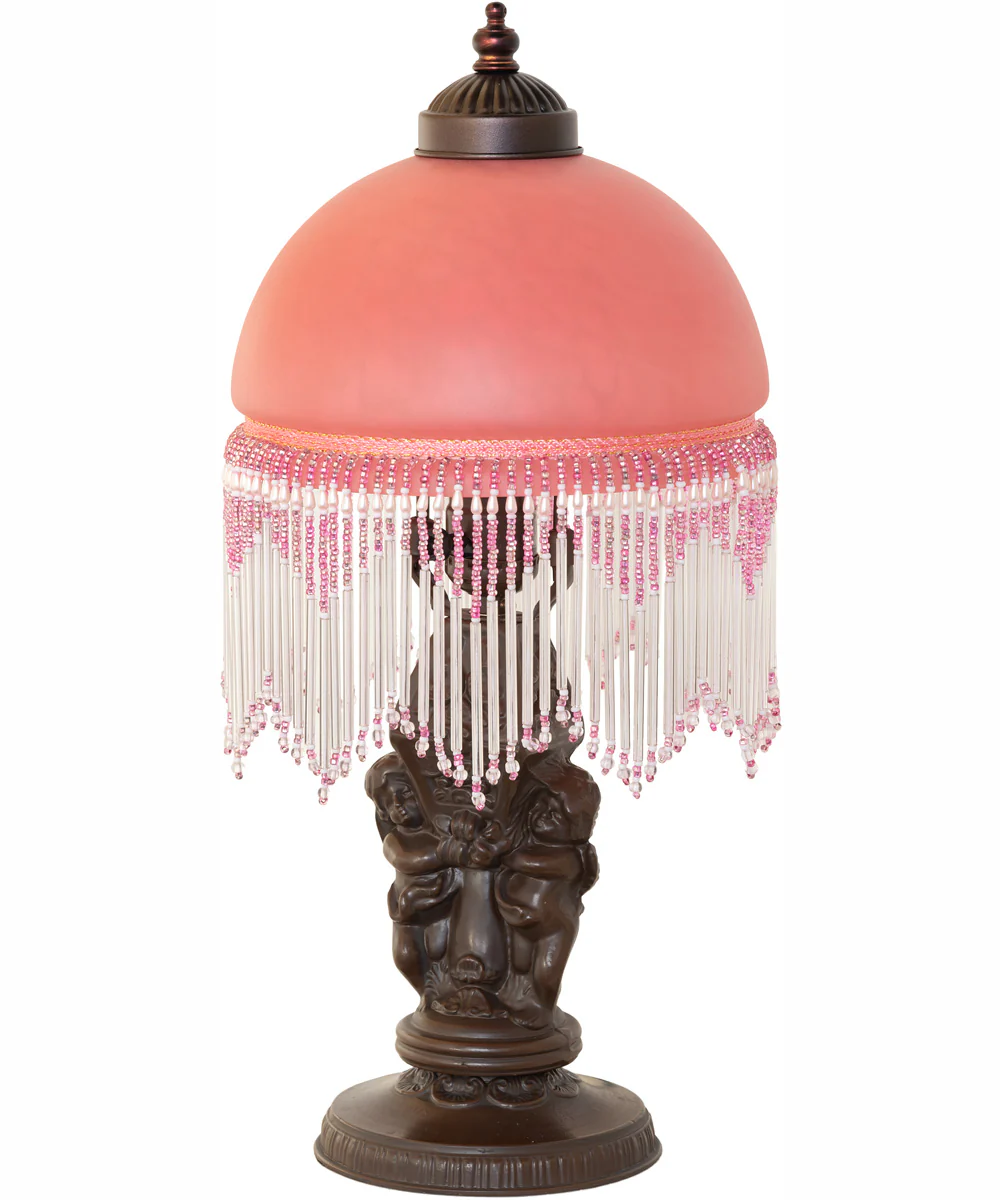 17" High Roussillon Cherub With Lantern Mini Lamp - Image 3