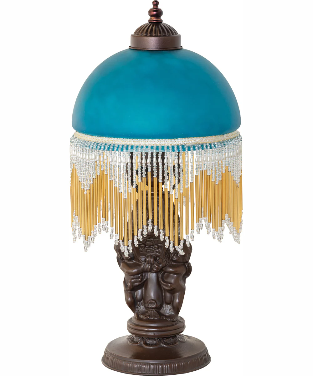 17" High Roussillon Cherub With Lantern Mini Lamp - Image 3