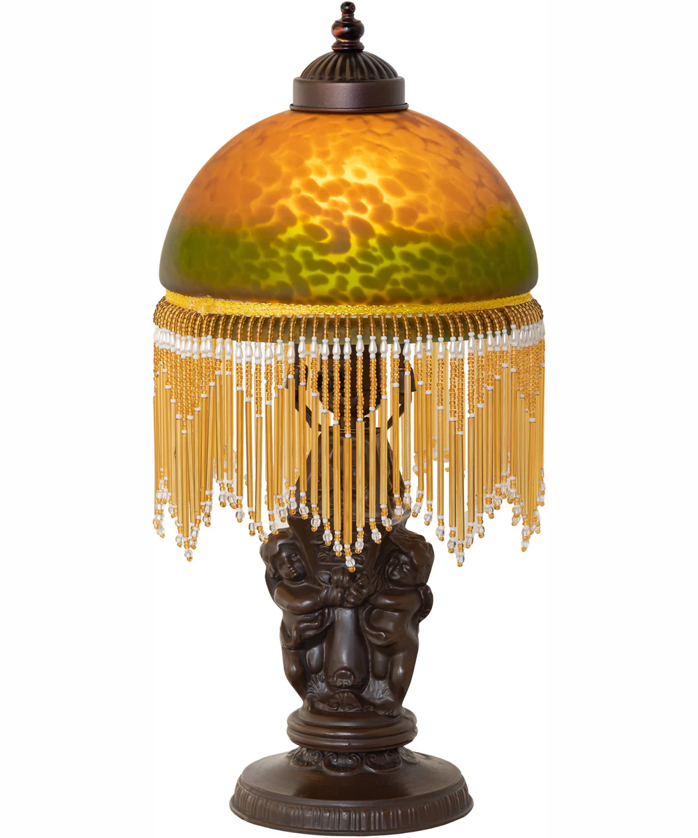 17" High Roussillon Cherub With Lantern Mini Lamp - Image 2