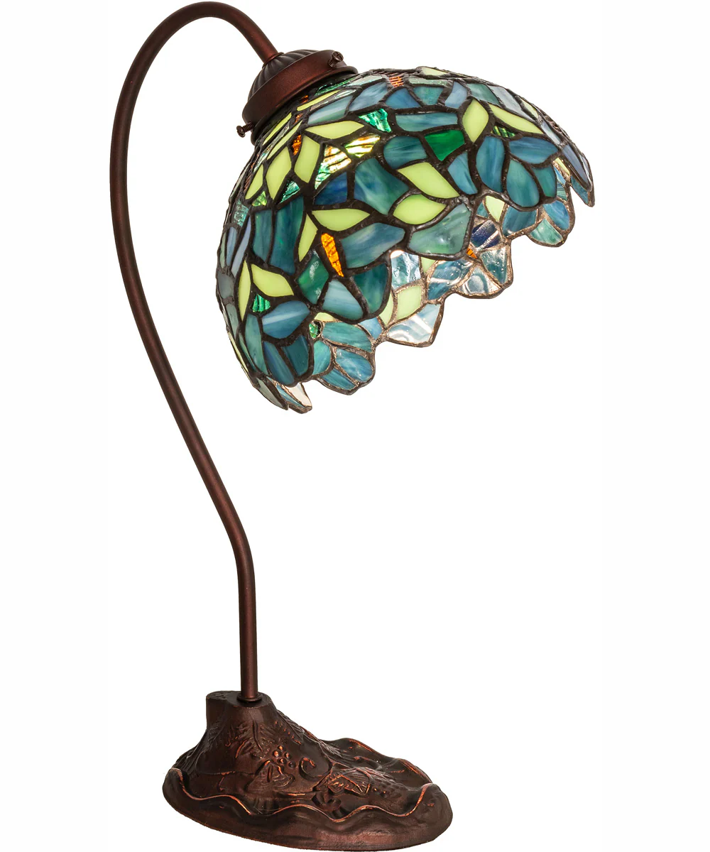 18" High Nightfall Wisteria Desk Lamp