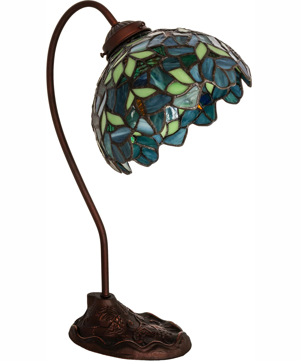 18" High Nightfall Wisteria Desk Lamp - Image 3
