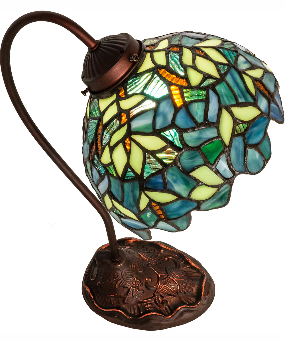 18" High Nightfall Wisteria Desk Lamp - Image 4