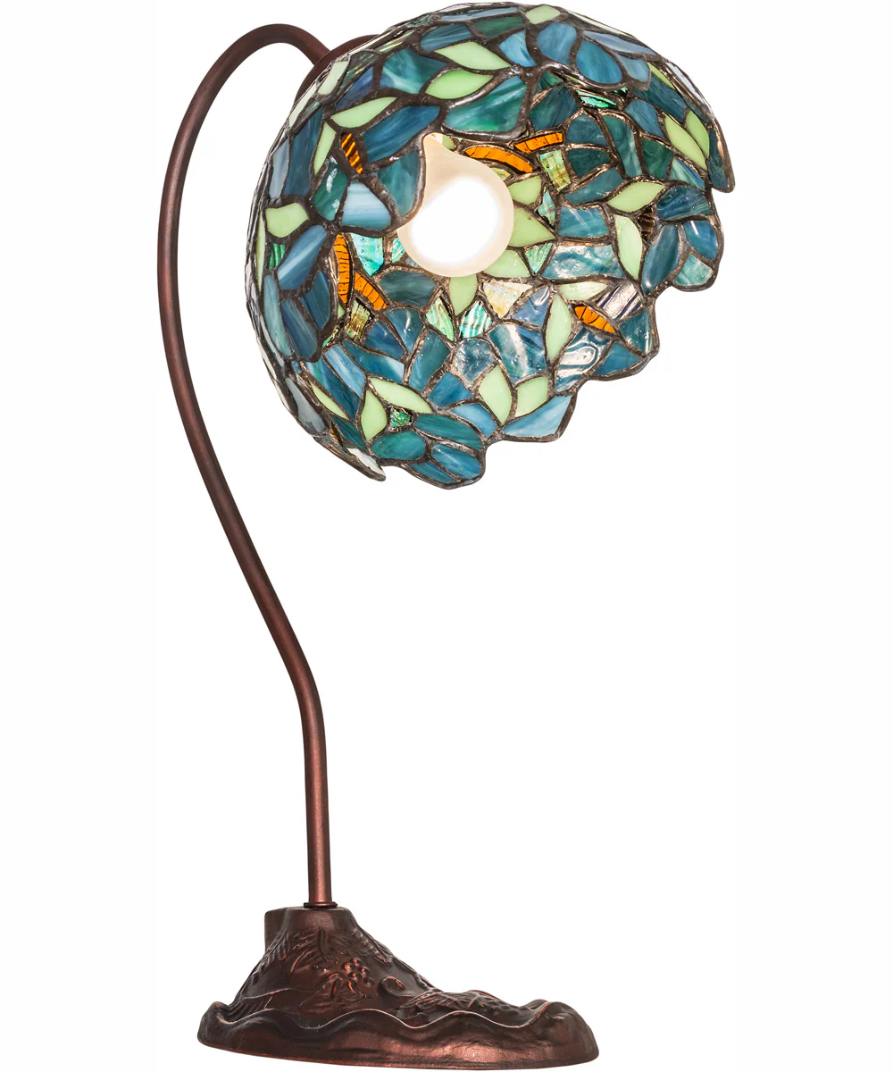 18" High Nightfall Wisteria Desk Lamp - Image 5
