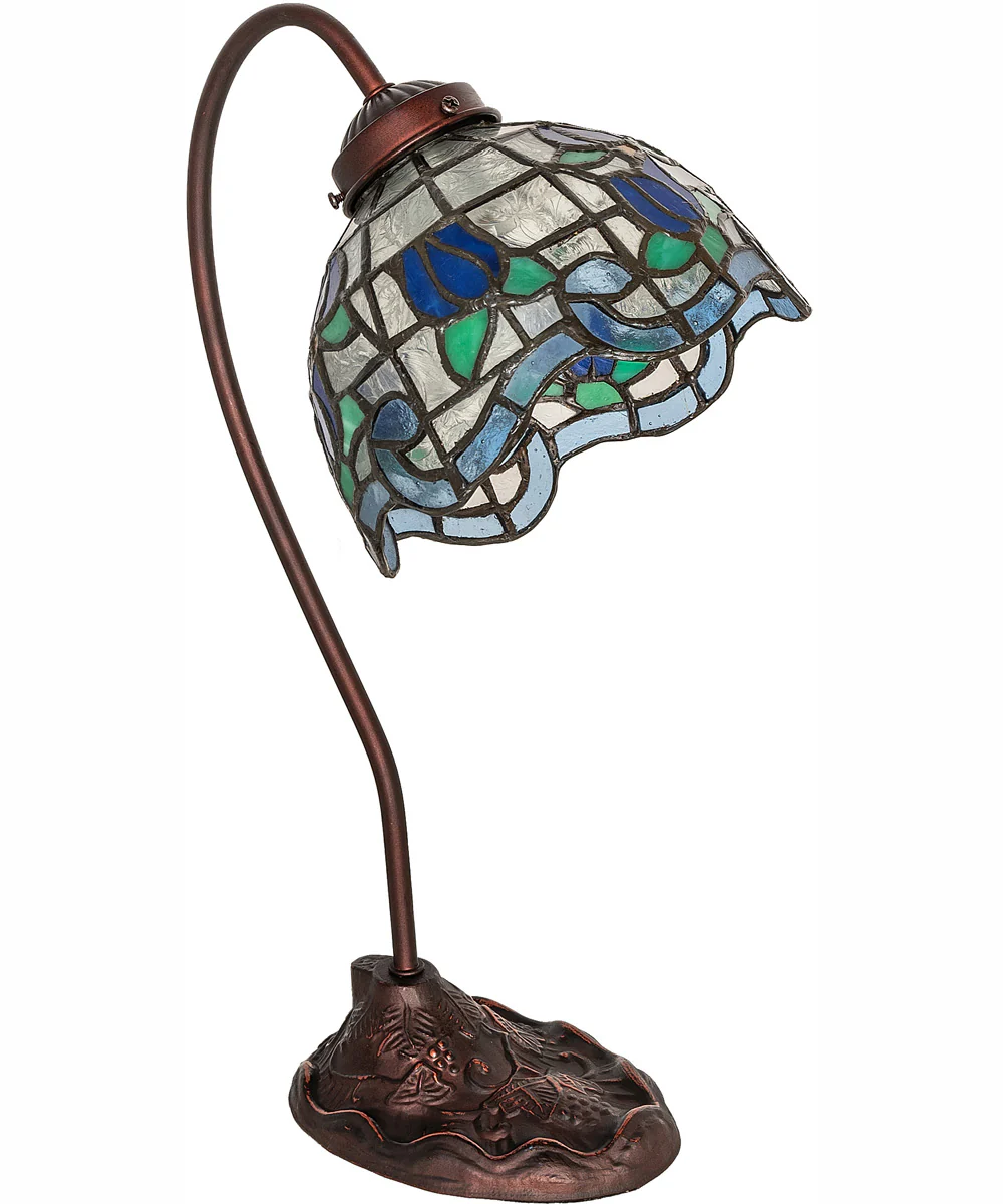 18" High Roseborder Desk Lamp - Image 3