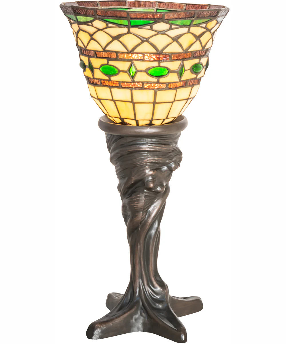 18" High Tiffany Roman Mini Lamp - Image 2