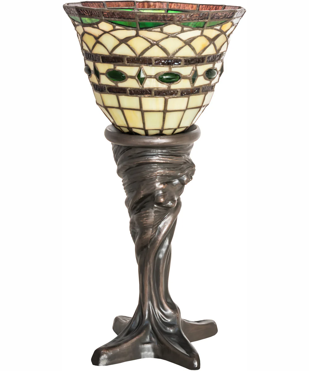 18" High Tiffany Roman Mini Lamp - Image 3