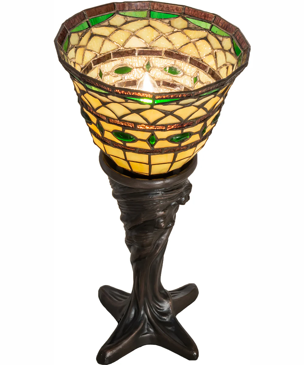 18" High Tiffany Roman Mini Lamp - Image 4