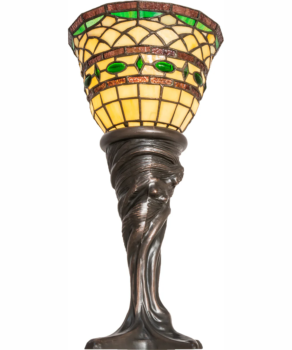 18" High Tiffany Roman Mini Lamp - Image 5