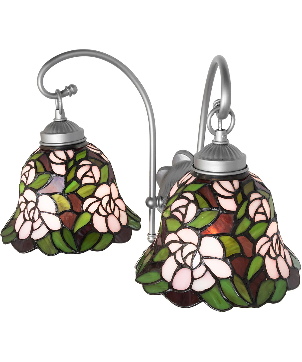 18" Wide Begonia 2 Light Wall Sconce - Image 3