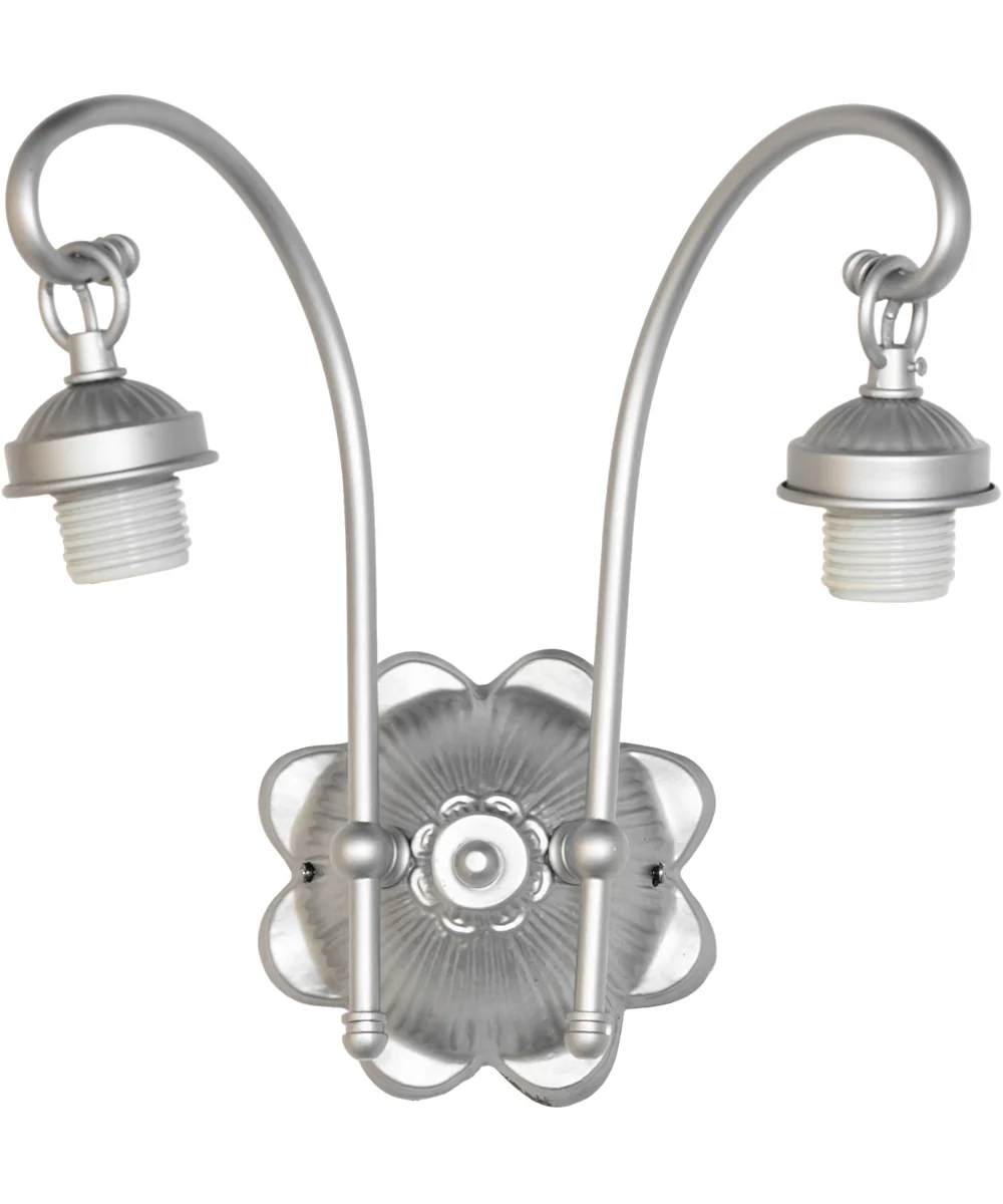 18" Wide Begonia 2 Light Wall Sconce - Image 9